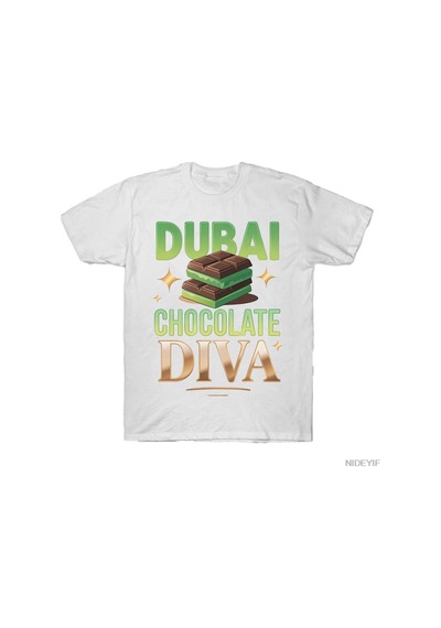 Flood Of Style Dubai Çikolata Diva Komik Tasarım Meme T-shirt Erkekler Kadınlar Için % 100% Pamuk T Shirt Kı Beyaz