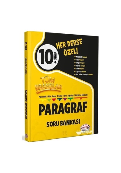 Editör 10. Sınıf Tüm Branşlar Paragraf Soru Bankası