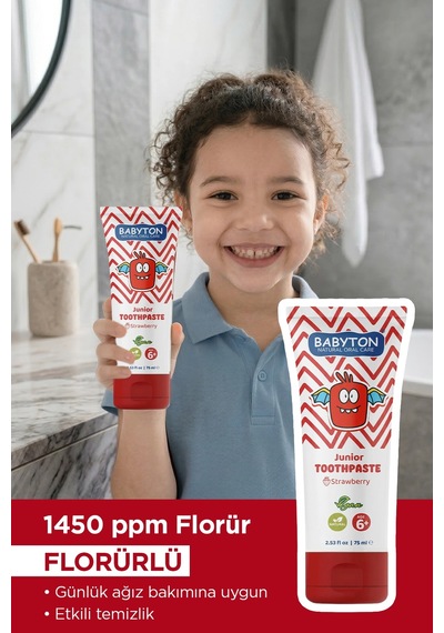 Set Çilek 6 Yaş Diş Macunu 75 Ml -ekolojik Diş Fırçası Pinky Temel Bakım