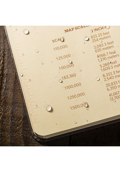 Hava Koşullarına Dayanıklı Sert Kapaklı Defter, 4 1/4 "x 6 3/4", Tan Kapak, Evrensel Desen No. 970tf-m