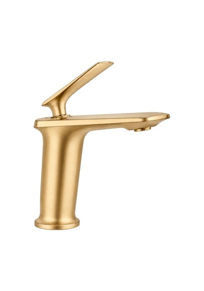 Forma Kısa Lavabo Bataryası Mat Pırınc-altın Mat Pirinç Altın