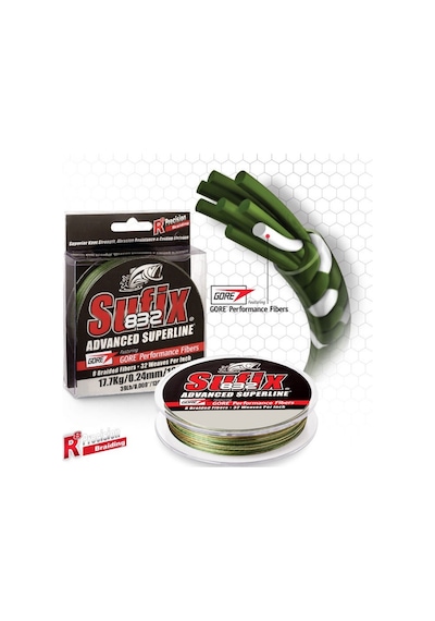 Sufix 832 Advanced İp Misina Low Vıs Green 0.18mm - 120mt - 12kg