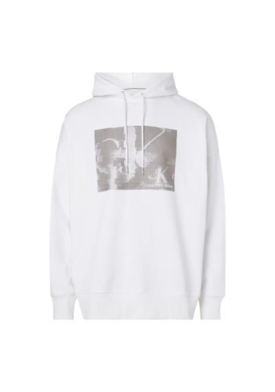 Calvin Klein Tv Dısrupted Monogra Erkek Beyaz Hoodie
