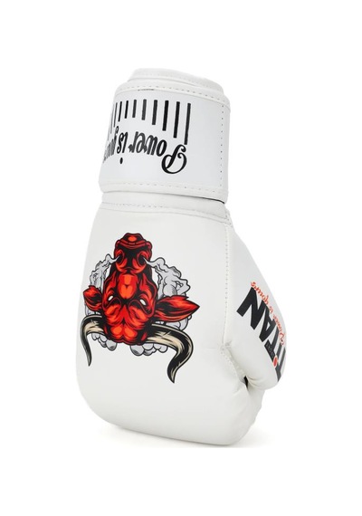Titan Sport Beyaz Kızgın Boğa Desenli Fgr Model-14 Boks Eldiveni Çok Renkli