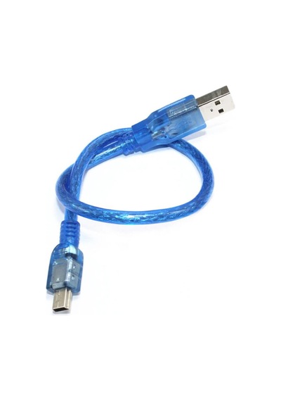30cm Mini Usb Kablo Mavi 480 Mbps Usb 2.0 Hot