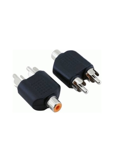 Electroon 2 Rca Erkek - 1 Rca Dişi Çevirici Fiş - 5 Adet