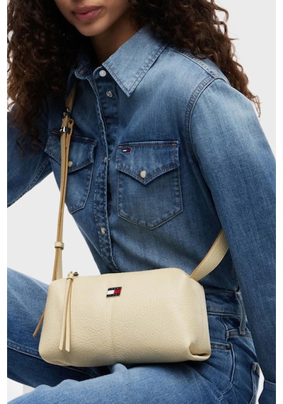 Tommy Jeans Logolu Ayarlanabilir Askılı Çanta Kadın Çanta Aw0aw18775 Acx Bej
