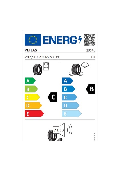Petlas 245/40 Zr18 97W Rf Veloxsport Pt741 Yaz Lastiği Lastiği 2025