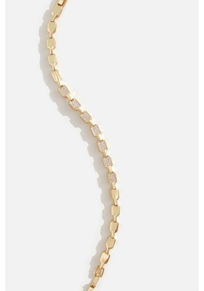 Gold Düz Kare Bileklik