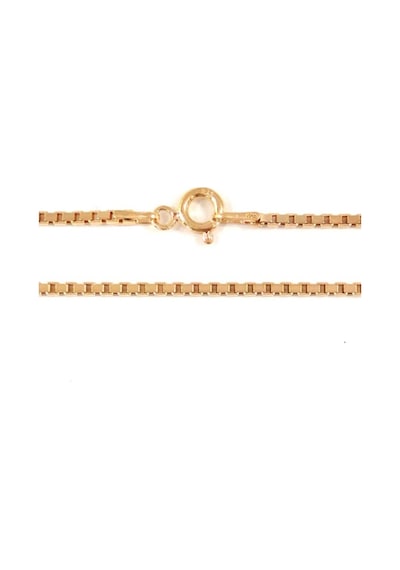 Omar Silver Unisex Küp 1,5 Mm Rose Gümüş Kolye Zincir Omr8029