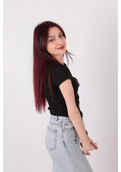 Busem S0016727 Kadın Bluz Siyah