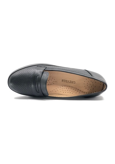 Greyder 59016 Zn Deri Dolgu Topuk Comfort Casual Kadın Ayakkabı siyah