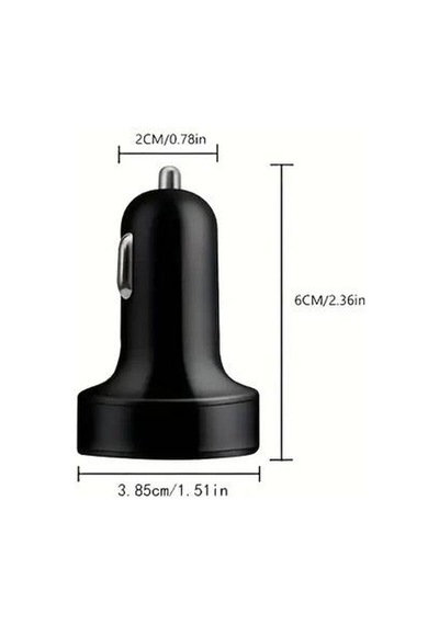 6 Portlu Hızlı Araç Şarj Cihazı - 4 Usb + 2 Type-c Çıkışlı Dijital Göstergeli Oto Şarjı