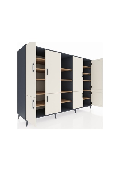 Kronos Dolap 14 Raflı 8 Kapaklı 220x59x163 Antrasit-aytaşı/çam Aytası/atlas Çam - Antrasıt Kronos Dolap 14 Raflı 8 Kapaklı 220x59x163 Antrasit-aytaşı/çam Aytası/atlas Çam - Antrasıt
