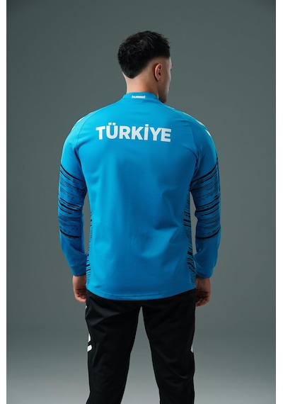 Hummel Milli Takım Line Kamp Eşofman Üstü Turkuaz