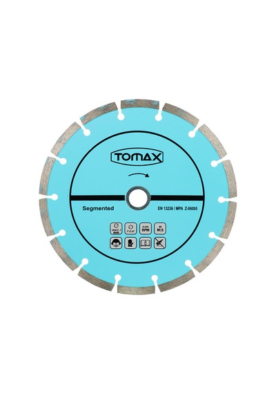 Tomax Segmentli Elmas - Beton Taş Kesici Testere 180x2.2x22