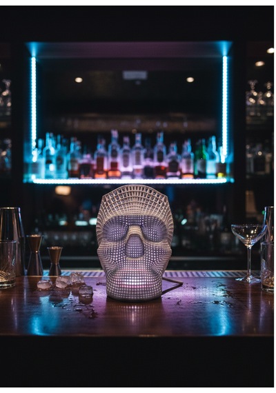 Kuru Kafa Kalemlik Neon Led 3d Baskı 12x13cm Işık Rengini Soru-cevap Bölümünden Belirtiniz Beyaz