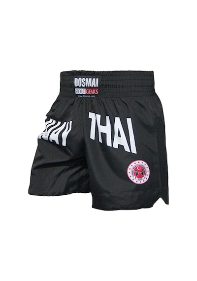 Dosmai Dijital Baskılı Muay Thai Müsabaka Şort Siyah Mts251