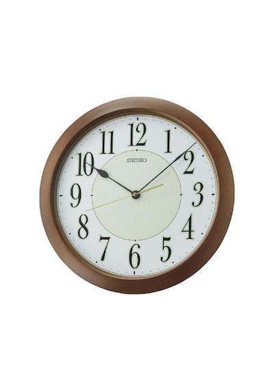 Seiko Qxa824b Sessiz Saniye Parlak İbre Ve İndeksli Dekoratif Duvar Saati Kahverengi