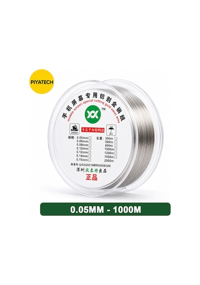 Çelik Lcd/ekran Ayırma Teli 0.05mm 1000 Metre Profesyonel Kesme Teli Çok Renkli