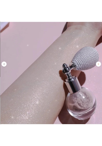Beyaz & Silver Glitter Toz Sprey Işıltılı Yüz Ve Vücut Simi