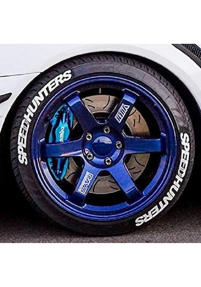 8 Adet Speed Hunters Lastik Yazısıı Motosiklet Ve Otomobil Speedhunter Lastik Yazısı Sticker Arma