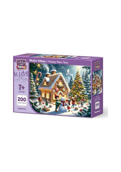 Art Çocuk Mutlu Yılbaşı 200 Parça Puzzle