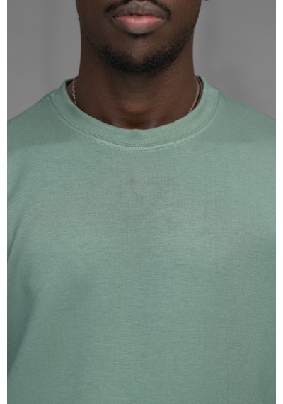 Fbı Slimfit Modal Kumaş Baharlık Sıfır Yaka Likralı Sweatshirt Mint