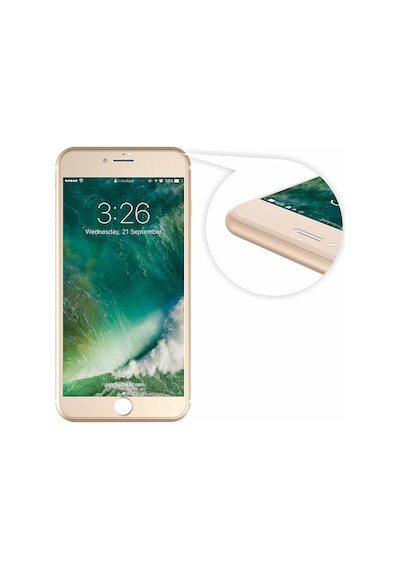 Bufalo Apple Uyumlu   iPhone 7/8 Kavisli 4D Cam Ekran Koruyucu Rose Gold