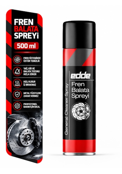 Edde Araba Araç Oto Fren Balata Spreyi Temizleyici 500 Ml Oto Bakım Ürünleri