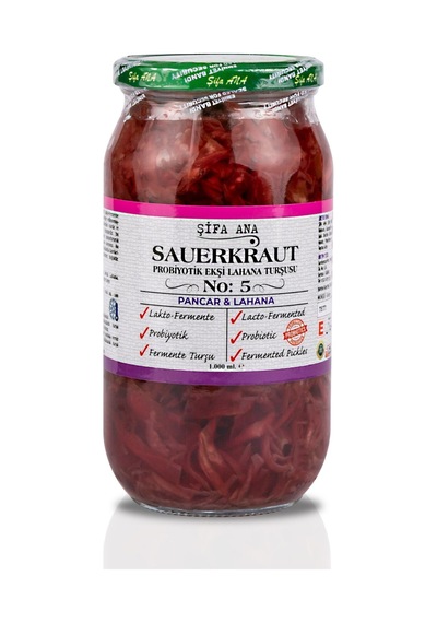 Sauerkraut Ekşi Lahana Turşusu No5 Pancarlı 1000cc.