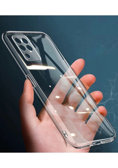 Newface Oppo Reno 5 Lite Kılıf Lüx Glblseme - 72 Şeffaf Silikon