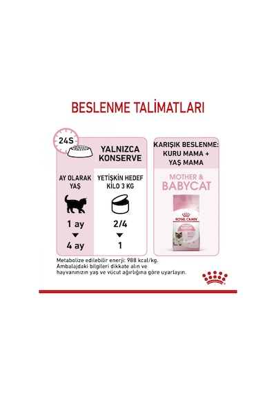 Royal Canin Babycat Instinctive Konserve Yavru Kedi Maması 195 G