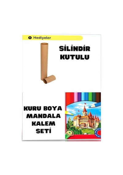 Çocuklar İçin Mandala Boyama Seti-1 20 Süper Poster Mandala