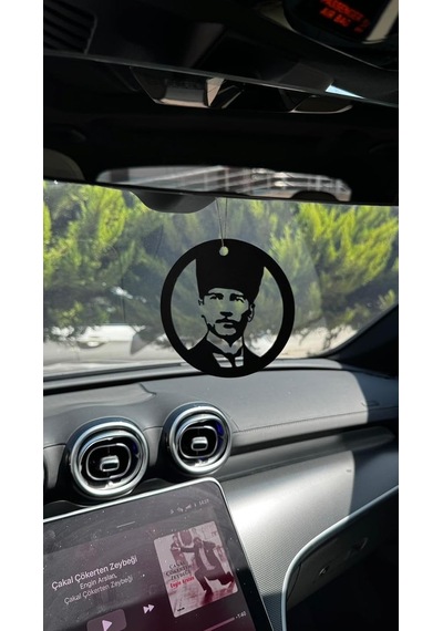 Araba Süsü Metal Mustafa Kemal Atatürk Dikiz Aynası Süsü Dekoratif 100CM-36W - 220V Standart