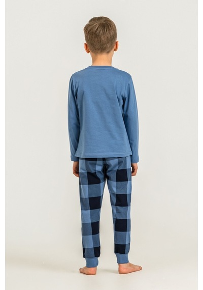 Rolypoly Erkek Çocuk Nature Calls Mavi Uzun Kol Pijama Takım Rp3873-c-v2 Rp3873-c-v2
