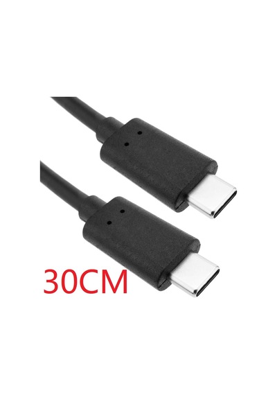 30 cm. USB 3.1 Type-C To Usb 3.1 Type-C Erkek Data & Şarj Kablo