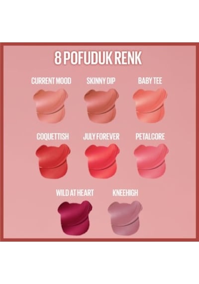 Uzun Süre Kalıcı Likit Mat Tint, 25 Baby Rengi İle 00