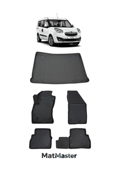 Opel Combo 2012 Model 5d Premium Ekstra Havuzlu Paspas Ve Bagaj Havuzu Set