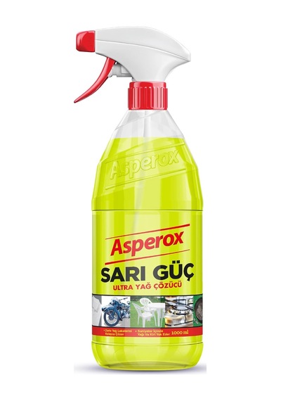Sarı Güç Yağ Çözücü Sprey 1000 Ml 10'lu Set