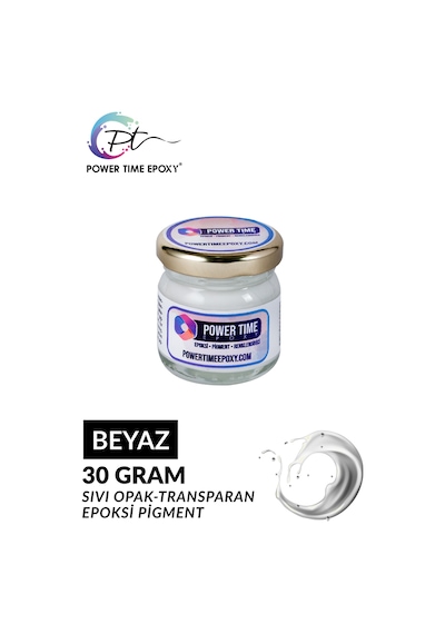 Opak & Transparan Sıvı Pigment Boya / Beyaz / Epoksi Için