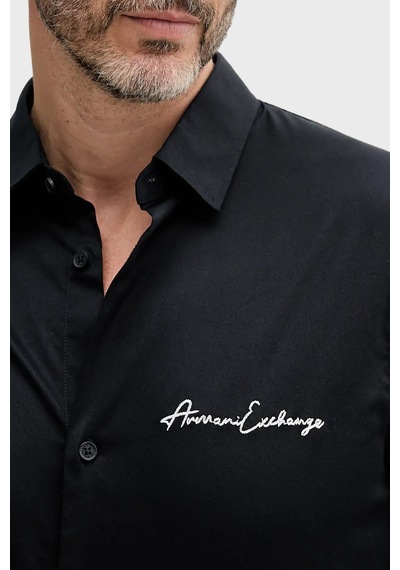 Armani Exchange Pamuklu Logo İşlemeli Regular Fit Gömlek Erkek Gömlek Xm001224 Af10192 Ub101 Lacivert Armani Exchange Pamuklu Logo İşlemeli Regular Fit Gömlek Erkek Gömlek Xm001224 Af10192 Ub101 Lacivert