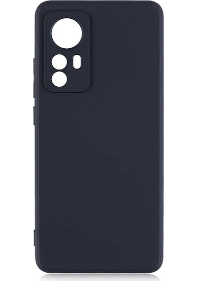 Kilifone - Xiaomi Uyumlu Mi 12 - Kılıf Mat Renkli Esnek Premier Silikon Kapak - Siyah