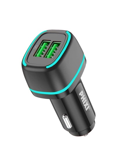 Phixi Force QCC571 Çift Çıkışlı Araç Şarj Adaptörü