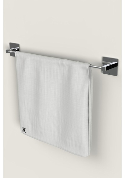 Karteya Yapışkanlı Gümüş Uzun Havluluk Wc Kağıtlık Ve Kare Havluluk Banyo Mutfak 3'lü Set Krom