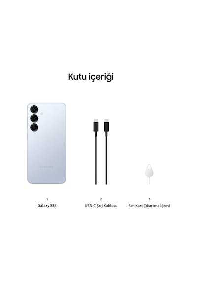 Samsung Galaxy S25 12 GB 128 GB (Samsung Türkiye Garantili)