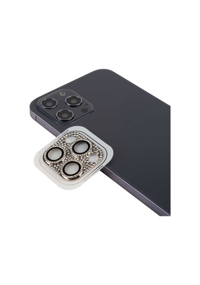 İphone 12 Pro Max Uyumlu Cl-08 Kamera Frm Koruyucu-gümüş Gümüş