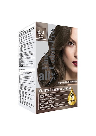 Alix 50Ml Kit Saç Boyası 6.0 Koyu Kumral