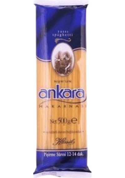 Nuhun Ankara Makarna Yassı Spaghetti 500 G