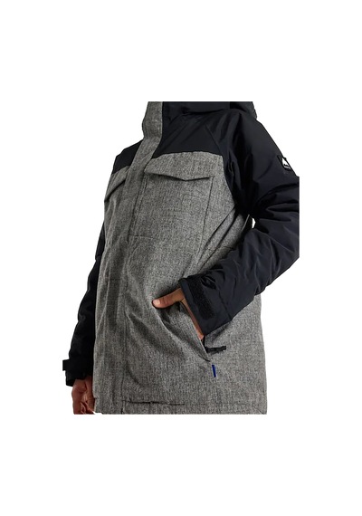 Burton Burton Covert 20 2l Erkek Çocuk Siyah Snowboard Ceketi True Black/bog Heather